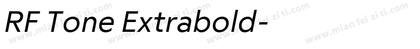 RF Tone Extrabold字体转换
